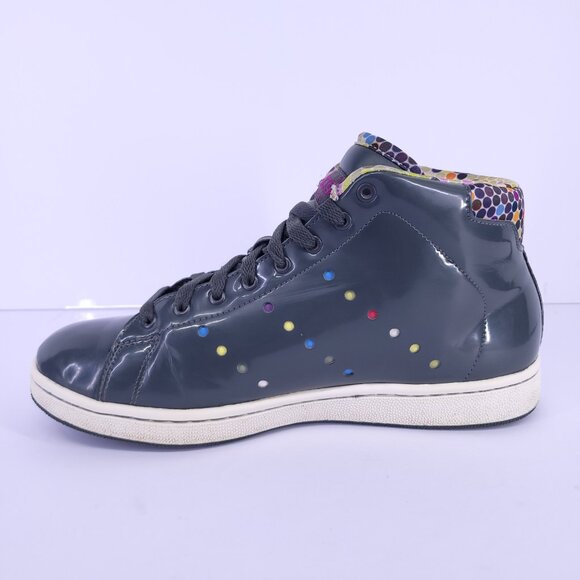 Adidas Stan Smith Mid W BH Gray Multicolor Polka Dot Sneakers Sz 9 Art 280968 - Picture 3 of 16